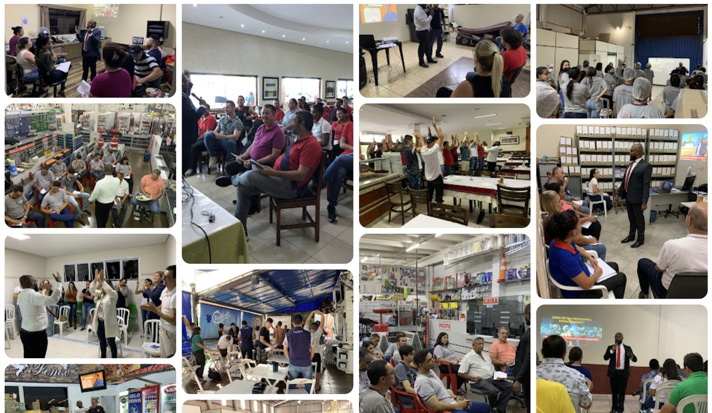 Momentos de palestras e treinamentos realizados pelo GRUPO JOÃO BOSCO